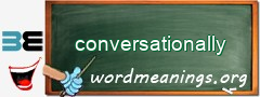 WordMeaning blackboard for conversationally